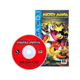 Mickey Mania Timeless Adventures Sega CD  GAME/MANUAL Only Tested & Working