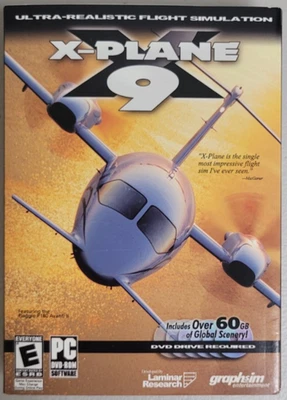 X-Plane 9 PC DVD-ROM Retro Game for Windows XP/Vista - New/Factory Sealed - Image 1 of 4