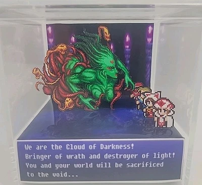 Final Fantasy 3 3D Cube Handmade Diorama Video Game Shadowbox  - Image 1 of 4