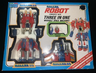 Galaxy Three in One Die-Cast Space Robot Diaclone Dia-Battles Action Figure MIB - Image 1 of 4