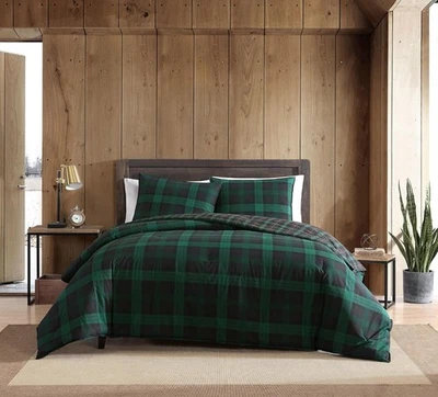 Eddie Bauer - Twin Comforter Set, Reversible Cotton Bedding with Matching Sham, - Image 1 of 3