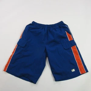 Nike Shorts Boys Large 14-16 Pockets Casual Lightweight Elastic Drawstring Blue - Picture 1 of 10