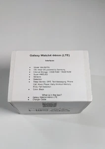 Samsung (SMR875U) Galaxy Watch4 44 mm LTE, noir - Photo 1 sur 7