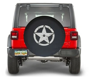 US Made SpareCover® 35-in Silver Freedom J-Star Tire Cover Camera ready - Picture 1 of 4