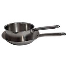 T-Fal Pot Skillet Cookware Induction Stainless Steel 2 Qt Saucepan 10" Pan Set