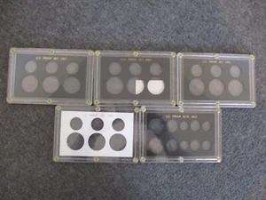 NOS 1957-60-61-62-63 UNITED STATES "CAPITAL" PROOF COIN (CASES ONLY) SET of (5) - Picture 1 of 22