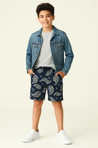 Free Assembly Boys Fleece Shorts | Comfy & Stylish | Sizes 4-18 - Picture 1 of 8
