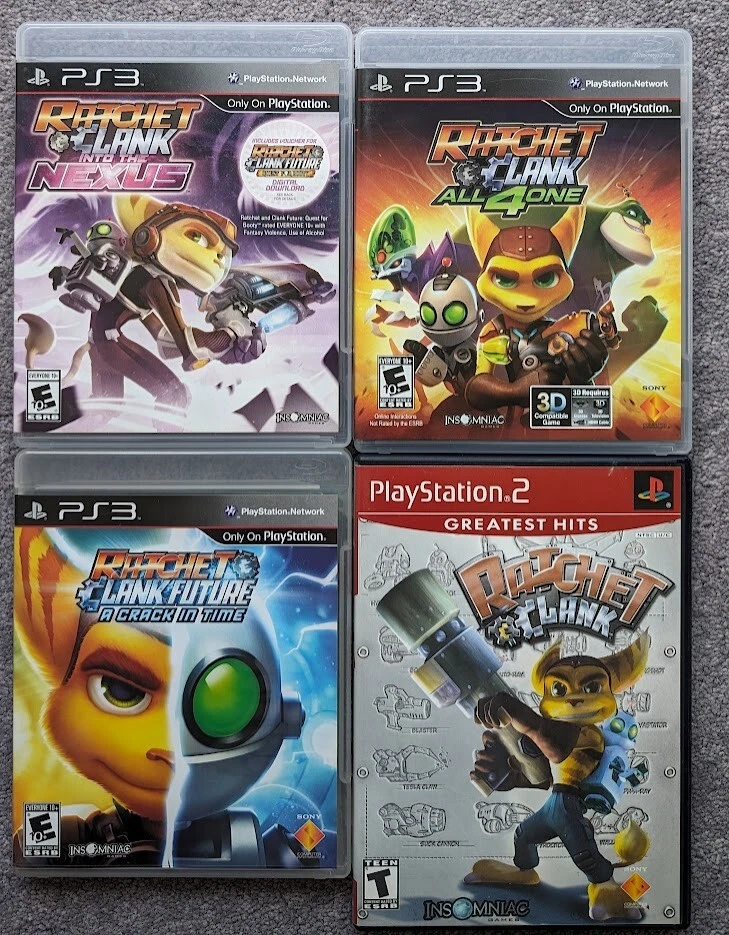 Ratchet & Clank Lot Into the Nexus All 4 One Crack in Time PlayStation 3 2 PS3 - Image 1 of 1