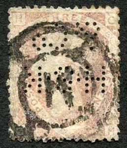 1 1/2d Rose (CH) Plate 3 Perfin HSK and Co H.S.King and Co (K) Private Pmk - Picture 1 of 1