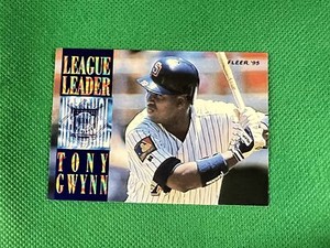 1995 Fleer League Leaders #6 Tony Gwynn San Diego Padres