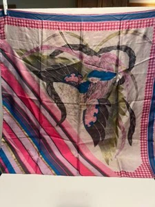 Vintage Emanuel Ungaro Silk Scarf with Bird - EUC - Picture 1 of 2
