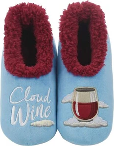 Snoozies Pairable Slipper Socks | House Slippers for Medium, Cloud Wine - Picture 1 of 6
