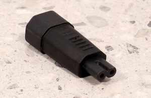 IEC Socket C14 a Figura de Ocho Fig. 8 C7 Enchufe Adaptador AUDIÓFILO opción NUEVO - Imagen 1 de 4