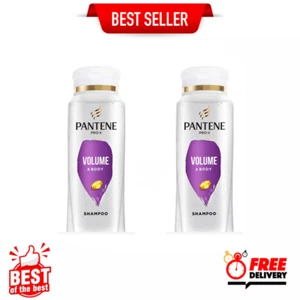 (2 Pack) Pantene Pro-V Volume and Body Shampoo, All Hair Types, 10.4 fl oz NEW - Picture 1 of 12