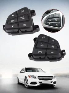 for Benz 15-18 W205 C25Tk L &R Steering Wheel Right Cruise Control Switch Button - Imagen 1 de 14