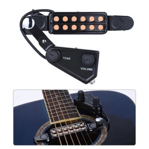 12-hole Acoustic Guitar Sound Hole Pickup Magnetic Transducer with Audio Cable - Picture 1 of 8