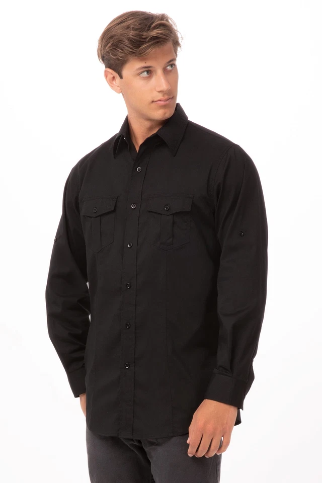 Chef Works Mens Pilot Shirt (DPDS) - Image 1 of 1