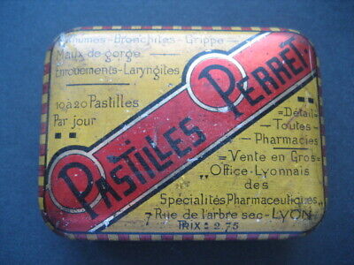 Caja Metal Farmacia Pastilles Perret Francesa. Con Prospecto En Interior   • 30€