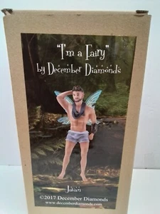 December Diamonds Javan Male Fairy Christmas Ornament Faeries Pixie 5555048 New - Picture 1 of 1