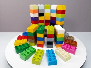 LEGO Duplo Grundbausteine 70x 2x2 2x4 Bulk Lot Bunt Steine 3011 3437 Basics TOP - Bild 1 von 6