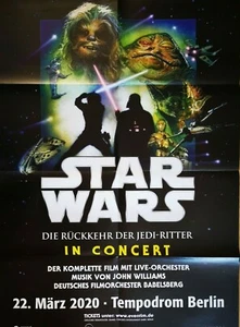 STAR WARS - JOHN WILLIAMS 2020 BERLIN - orig. Concert Poster - Plakat - A1 F/U - Picture 1 of 1