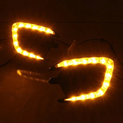 For Mitsubishi Montero Sport LED DRL Daytime Running Lights Fog Lamps Bumper - Imagem 1 de 4