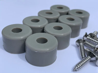 7/8" DIA Silicone Rubber Bumpers Black White Clear Brown Orange Red Blue Green - Image 1 of 4