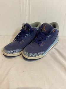 Nike Air Jordan 3 Retro GG Purple Dust Youth Size 7Y Women’s 8.5  441140 506 - Picture 1 of 12