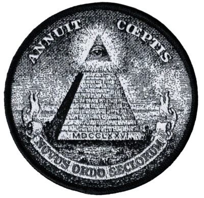 PARCHE ANNUIT COEPTIS GRAN SELLO ESTADOS UNIDOS bordado hierro-en EYE PROVIDENCE Foto 1 de 4