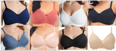 Royce Maisie Indie Georgie Modal Soft Comfort Bra Gr.70-90 C-H UK 32-40 Padded - Image 1 of 4