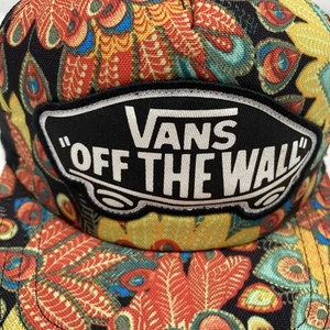 NWT Vans Hat Unisex Paisley Peacock Pattern Mesh Snapback Adjustable Trucker - Picture 1 of 9