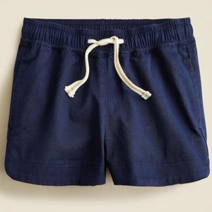 J Crew Girls' fishtail-hem short in chino Size 5 Navy Blue - Picture 1 of 4