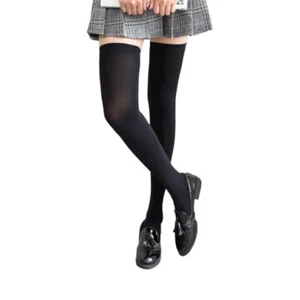 Ladies Thermal Socks Warm Hot Brushed Heat Guard Over The Knee Black 4-7 - Picture 1 of 3
