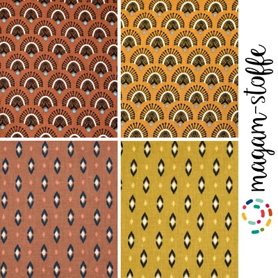 MAGAM-Stoffe "Lille" Design Baumwollstoff aus Frankreich ÖKO-TEX Meterware 50cm - Bild 1 von 4