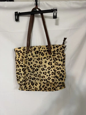 American Darling Leopard Print Purse/Laptop Bag Conceal Front Pockets Leather - Изображение 1 из 4