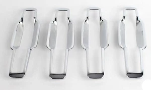 Juego de 4 cubiertas de manija de puerta cromadas Kyron Ssangyong (nuevo) - Imagen 1 de 4