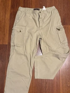 Rare Abercrombie & Fitch Cargo Pants Men's Khaki Sz. 38R (Pockets) - Picture 1 of 4