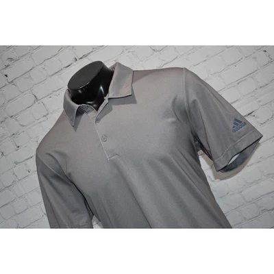 Polo de golf Adidas para hombre talla grande poliéster rendimiento gris Foto 1 de 4