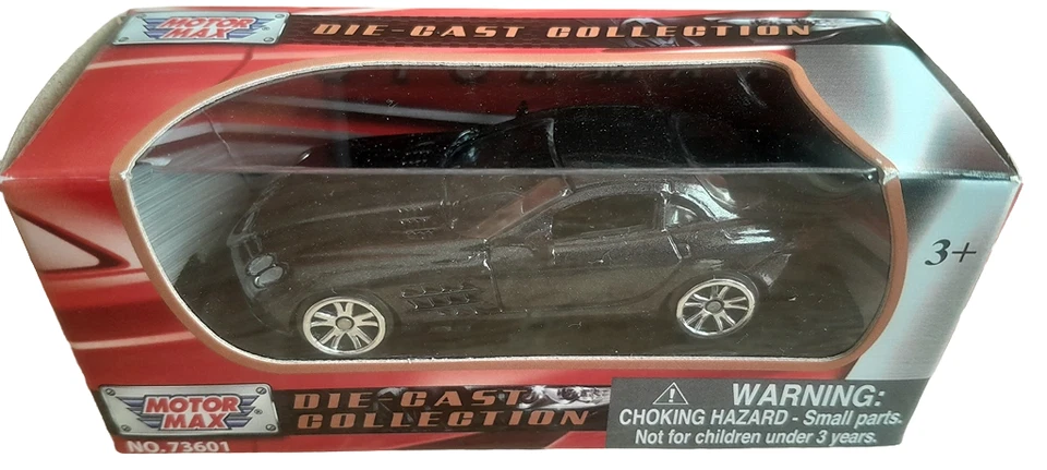 MotorMax Mercedes Benz McLaren SLR Black 1:64 Scale US IMPORT DUTIES PAID - Image 1 of 1