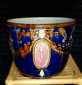 RARE MILTON POTTERY. NEW ZEALAND. SECESSIONIST ANTIQUE JARDINIERRE. UNUSUAL... - Picture 1 of 12