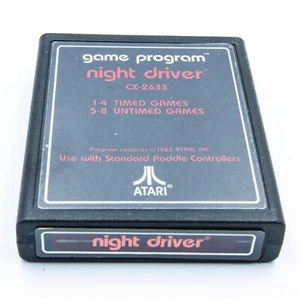 Night Driver Atari 2600 | Cartridge Only | Text Variant | Tested & Working - Picture 1 of 2
