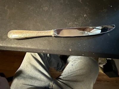 Cuchillo hueco moderno Kirk & Son Old Maryland grabado en plata de ley de 9 5/8" Foto 1 de 3