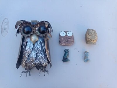 Chouettes Bronze, Étain, Acier  - Photo 1/3