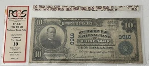 1902 $10 The Washington Park National Bank of Chicago - Very Good PCGS - Picture 1 of 2