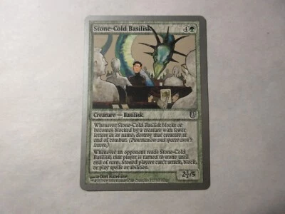 Stone-Cold Basilisk Unhinged MTG Magic the Gathering Card LP - Image 1 of 2