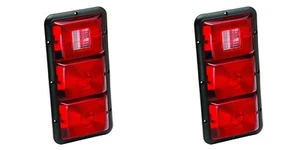 OEM Bargman 30-84-509 Trailer Light 84 Series Triple Tail Light Rectangle 2 PACK - Picture 1 of 2