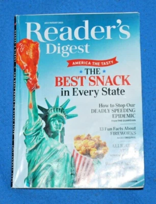 Reader's Digest July August 2023 THE BEST SNACK IN EVERY STATE Fast Free Ship - Imagem 1 de 3