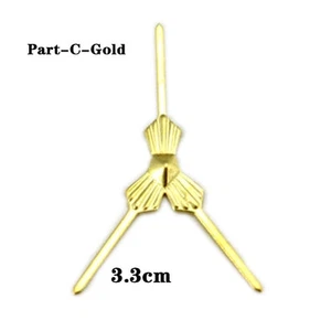 500x Lámpara Araña Piezas Cristal Cuentas Metal Conector Triángulo Aguja 3.3cmDiy - Imagen 1 de 8