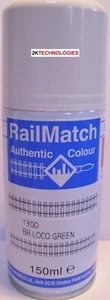 RailMatch 1300 BR Loco Green (Steam & Diesel Locos)Enamel New 150mlSpray UK ONLY - Picture 1 of 8