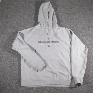 New England Patriots Hoodie Womens L Gray Bill Belichick Equipment Reebok NFL - Picture 1 of 8